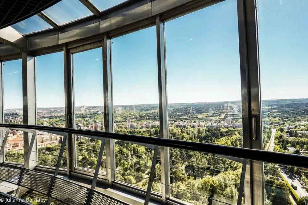 Views of Madrid from the Faro de Moncloa
